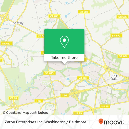 Zarou Enterprises Inc map