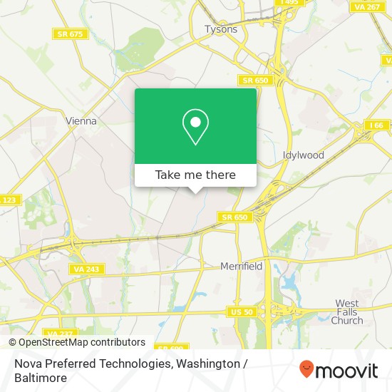 Nova Preferred Technologies map