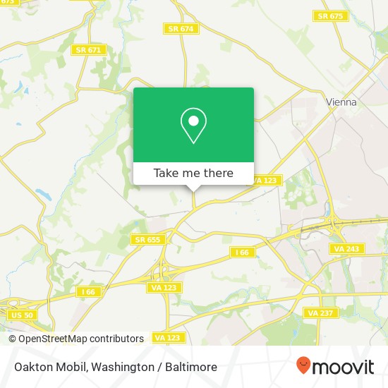 Mapa de Oakton Mobil