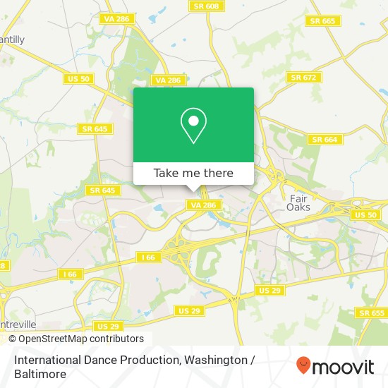 International Dance Production map