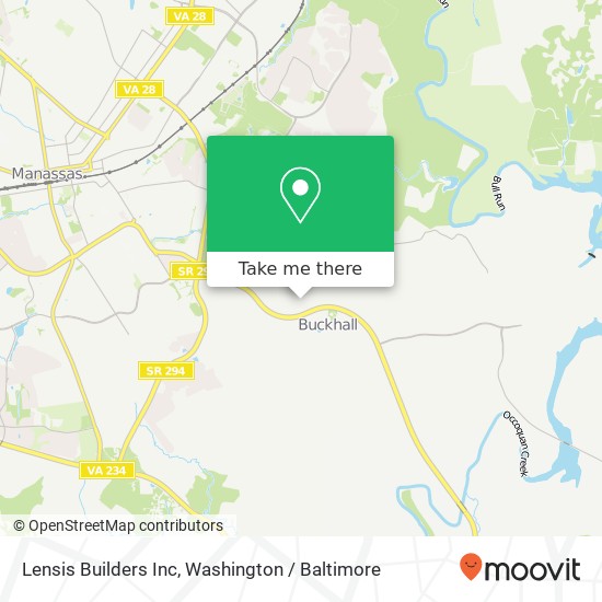 Mapa de Lensis Builders Inc