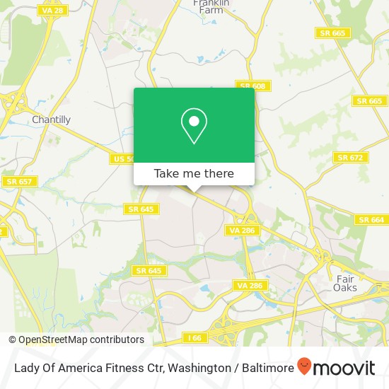 Lady Of America Fitness Ctr map