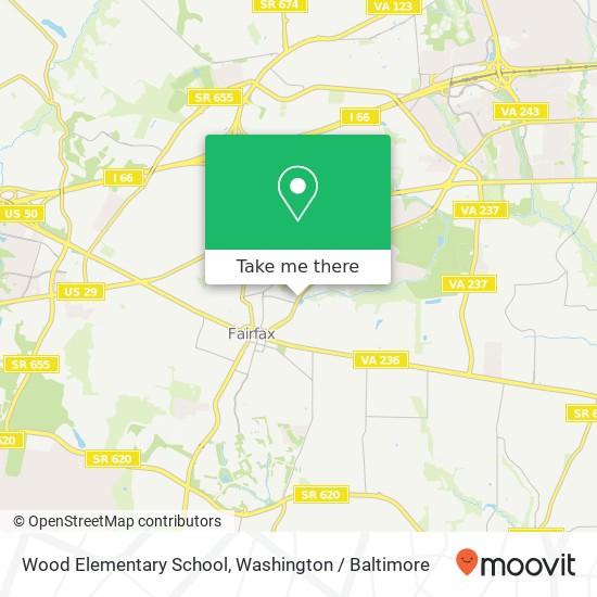 Wood Elementary School map