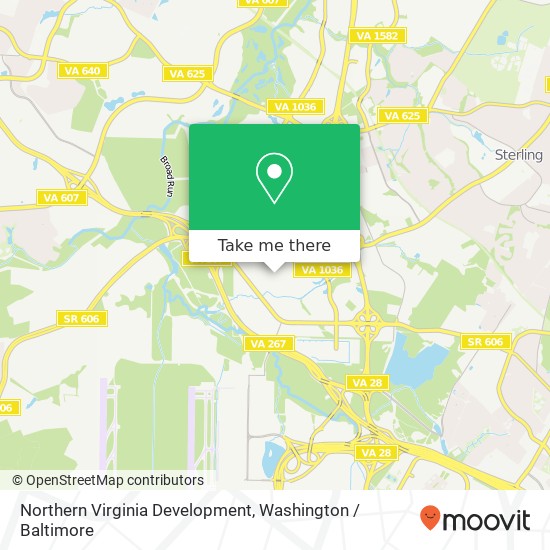 Mapa de Northern Virginia Development