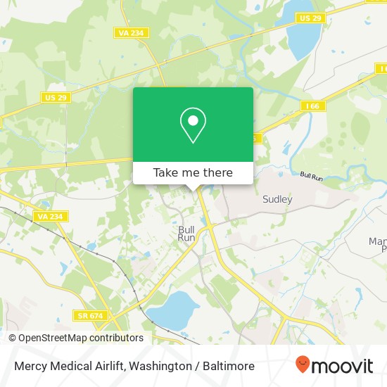 Mercy Medical Airlift map