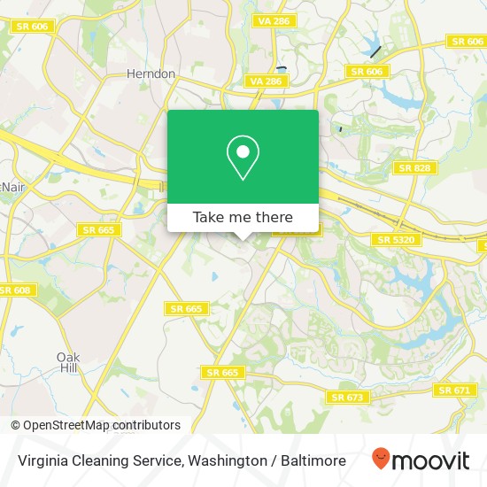 Mapa de Virginia Cleaning Service