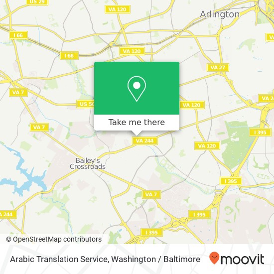 Arabic Translation Service map