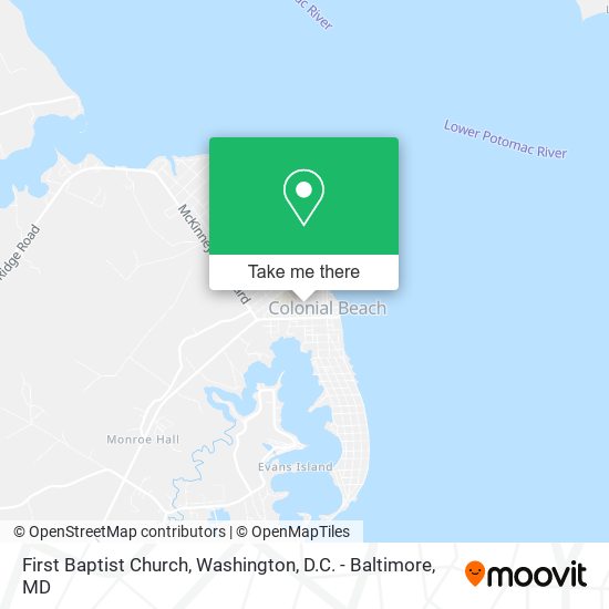 Mapa de First Baptist Church
