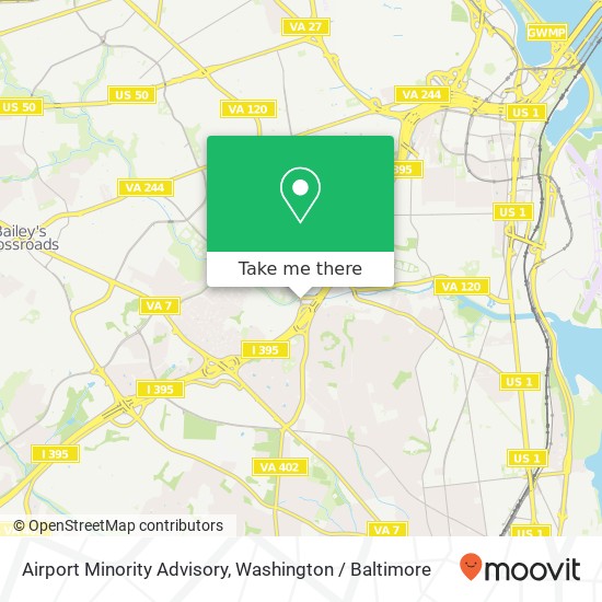 Airport Minority Advisory map