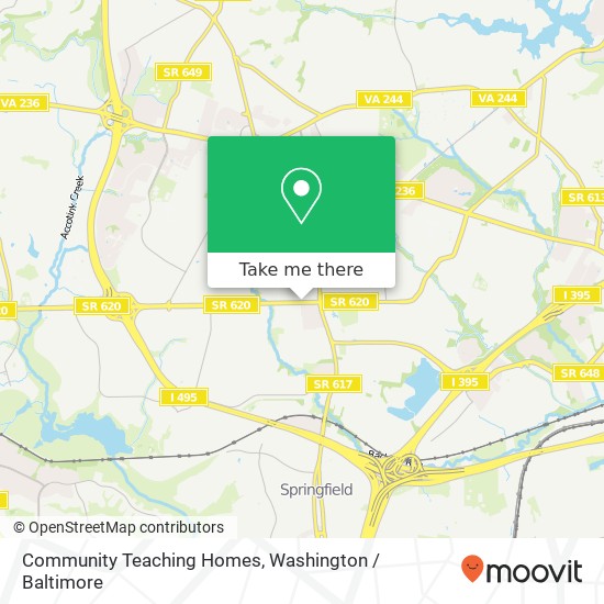 Mapa de Community Teaching Homes