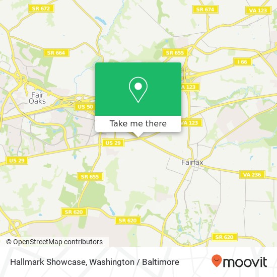 Hallmark Showcase map