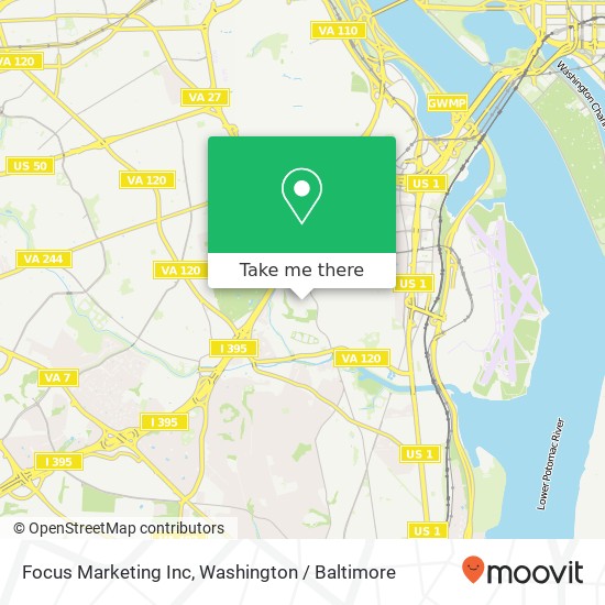 Mapa de Focus Marketing Inc