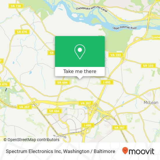 Mapa de Spectrum Electronics Inc