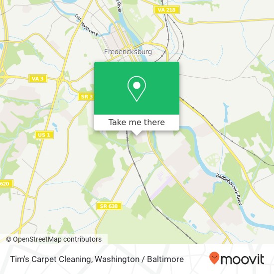 Tim's Carpet Cleaning map