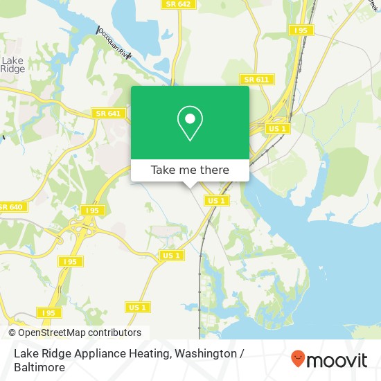 Lake Ridge Appliance Heating map