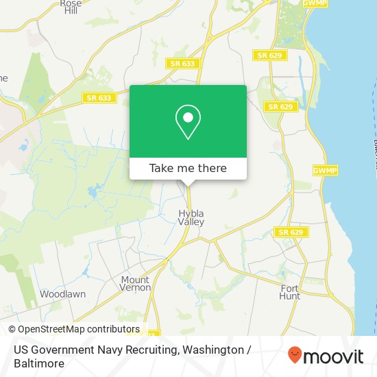US Government Navy Recruiting map