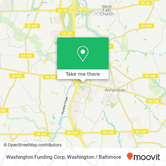 Mapa de Washington Funding Corp