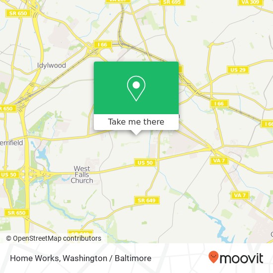 Home Works map