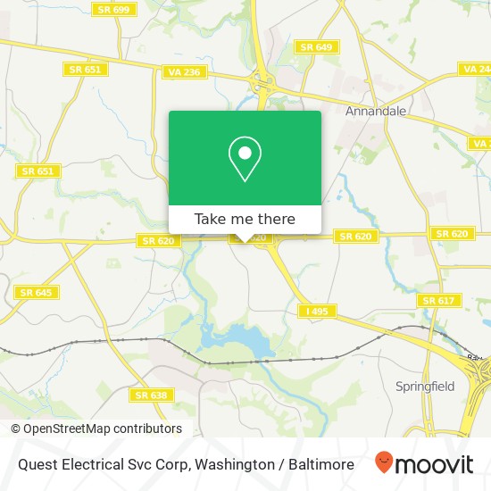 Quest Electrical Svc Corp map