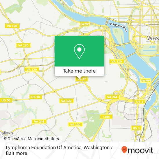 Lymphoma Foundation Of America map