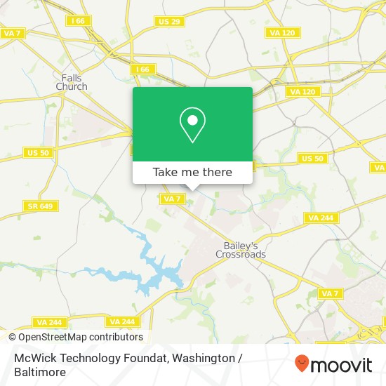 Mapa de McWick Technology Foundat