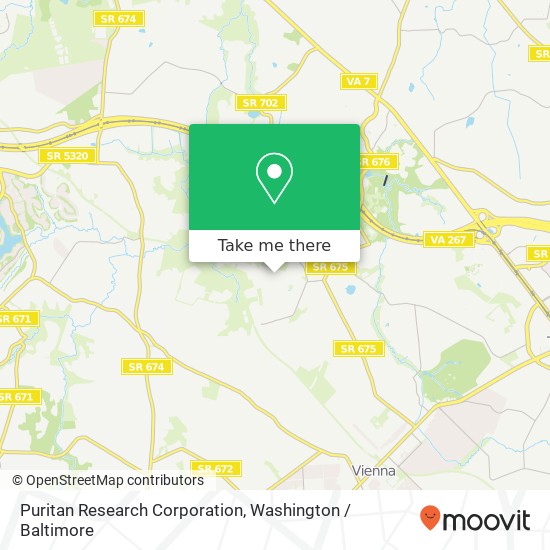 Mapa de Puritan Research Corporation