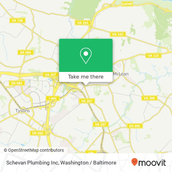 Mapa de Schevan Plumbing Inc