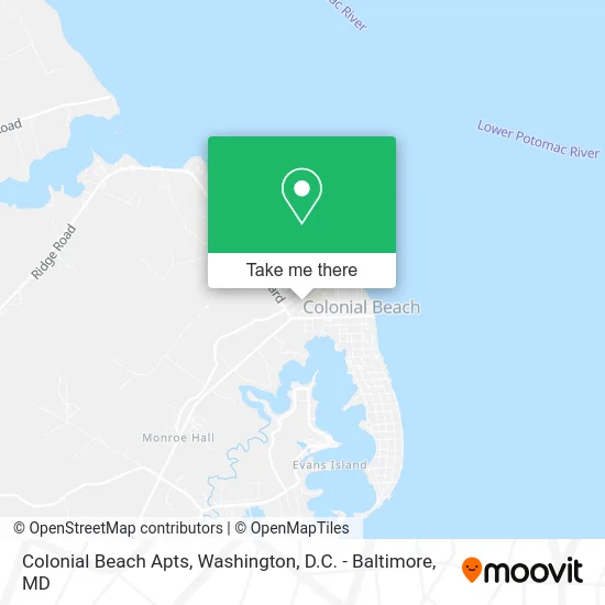 Colonial Beach Apts map