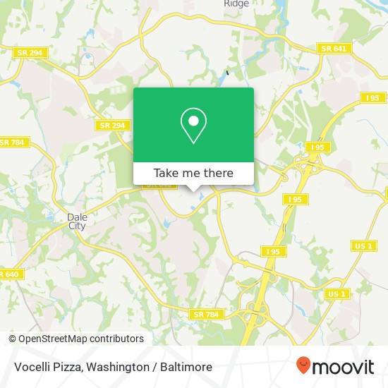 Vocelli Pizza map