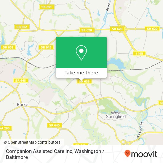 Companion Assisted Care Inc map