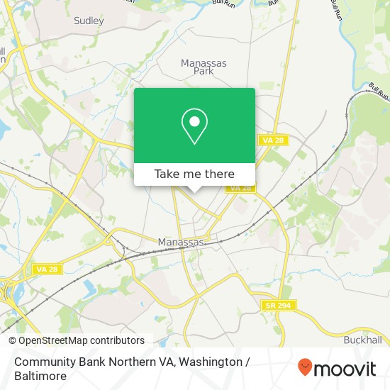 Mapa de Community Bank Northern VA