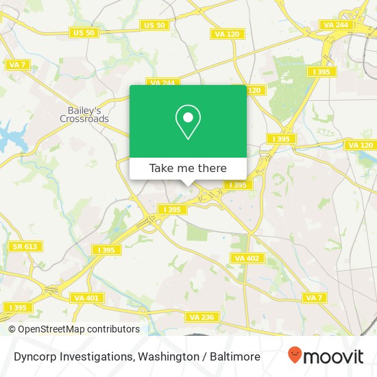 Mapa de Dyncorp Investigations
