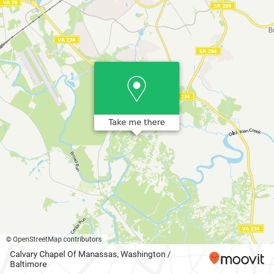 Mapa de Calvary Chapel Of Manassas