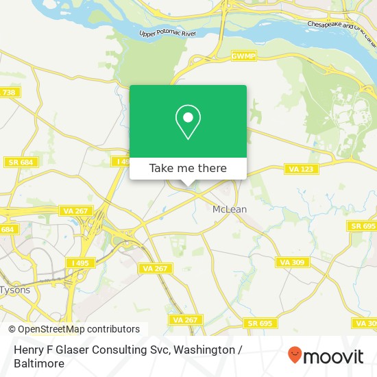 Henry F Glaser Consulting Svc map