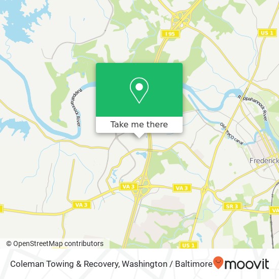 Mapa de Coleman Towing & Recovery