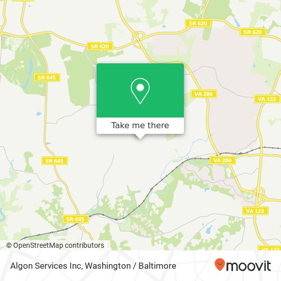 Algon Services Inc map