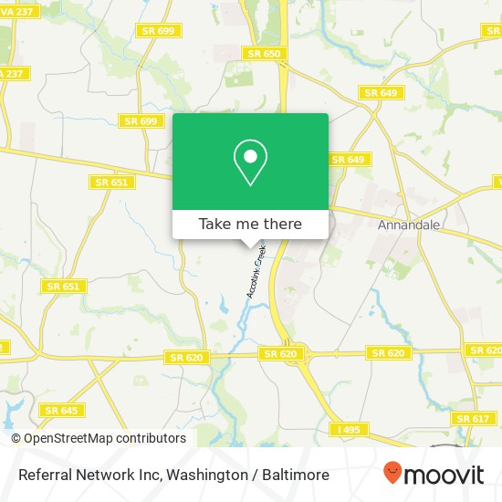 Referral Network Inc map