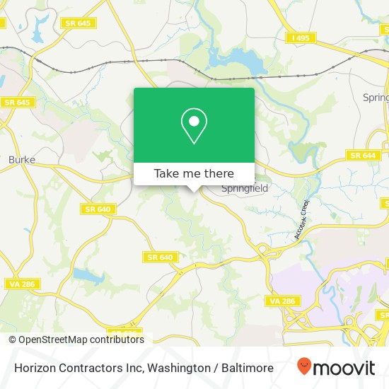 Mapa de Horizon Contractors Inc