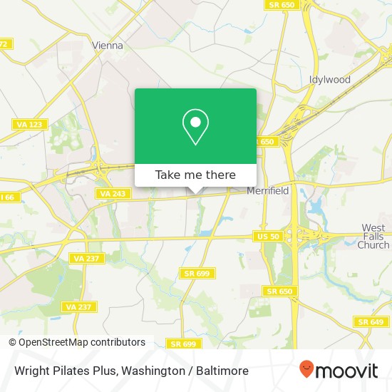 Wright Pilates Plus map