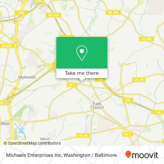 Michaels Enterprises Inc map