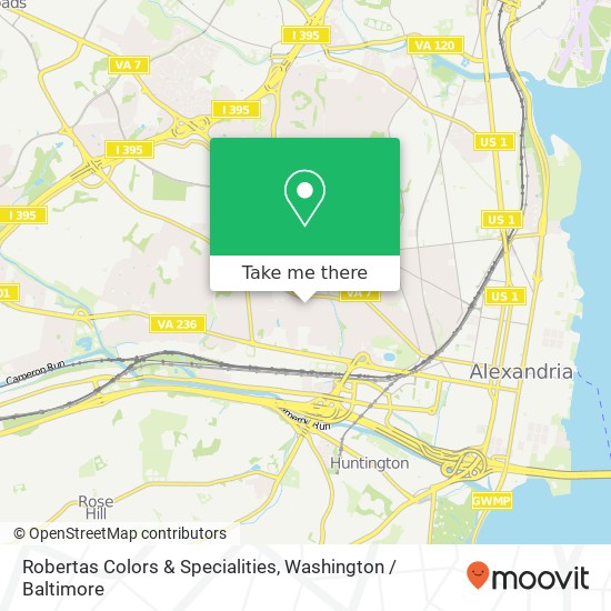 Robertas Colors & Specialities map