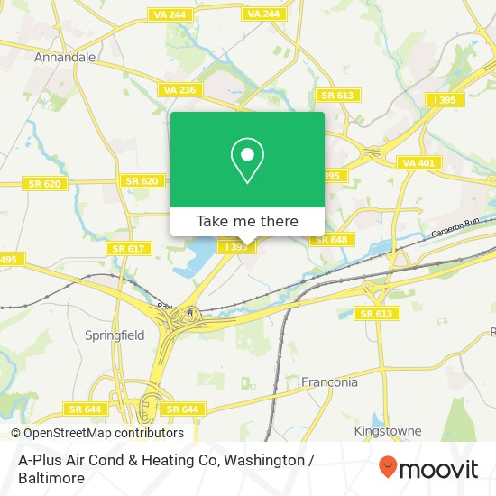 A-Plus Air Cond & Heating Co map