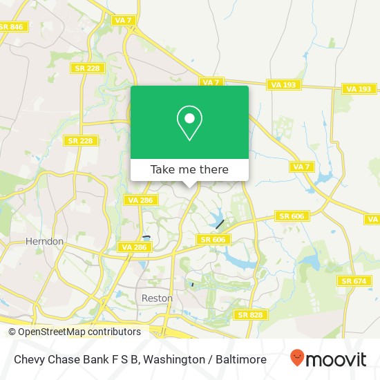 Chevy Chase Bank F S B map