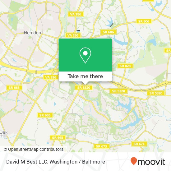 David M Best LLC map