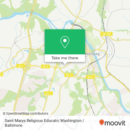 Mapa de Saint Marys Religious Educatn