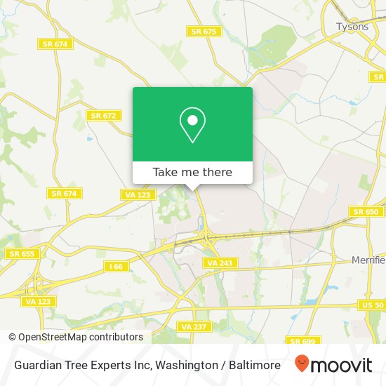 Mapa de Guardian Tree Experts Inc