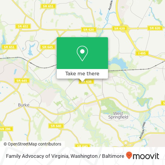 Family Advocacy of Virginia map