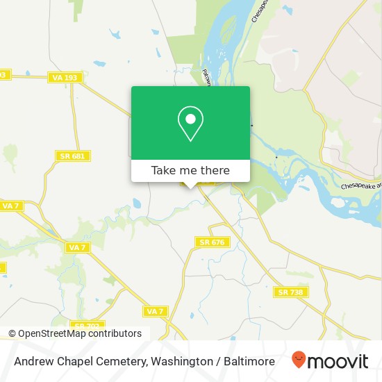 Mapa de Andrew Chapel Cemetery