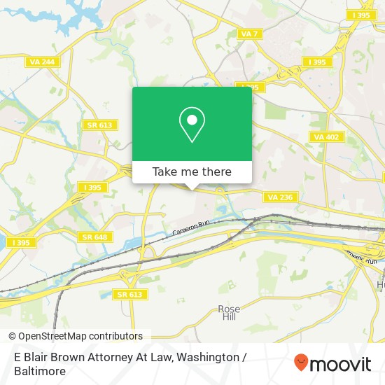 Mapa de E Blair Brown Attorney At Law