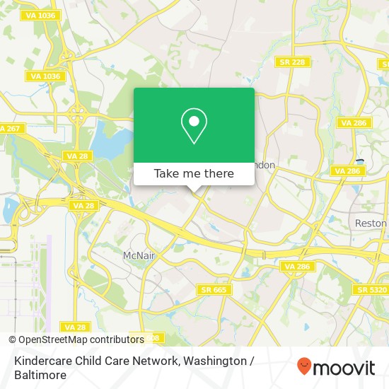 Kindercare Child Care Network map